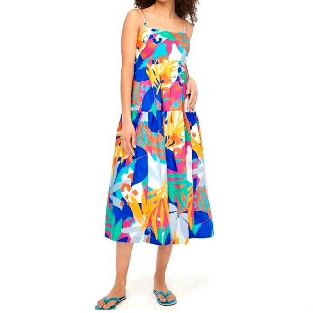 J Crew Tie Back MIDI Dress Size 6